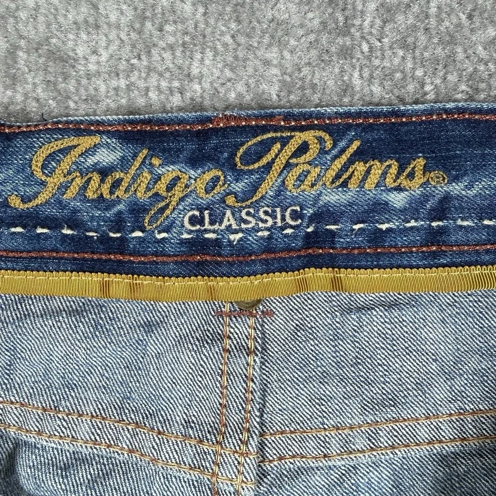 Indigo Palms Jeans Men's 33x32 Blue Denim Classic Fit Straight Leg Medium Wash